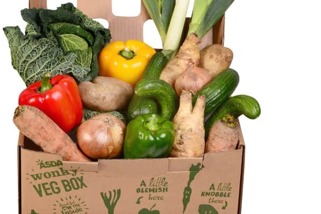 Asda said its 'wonky' veg boxes will help cut down on discarded produce
