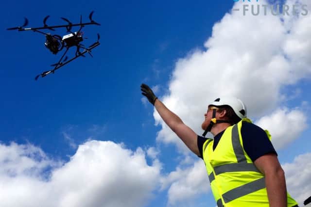 The drones are used to cut costs and risks for North Sea oil operators