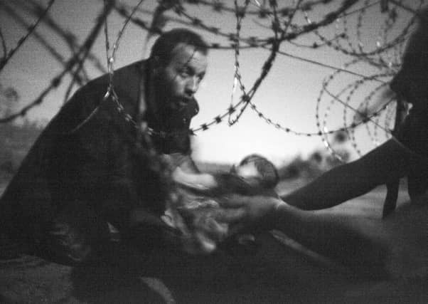'Hope for a New Life' by Australian photographer Warren Richardson that has been selected as the World Press Photo of the Year 2015. Picture: PA
