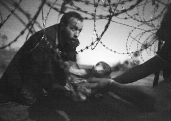 'Hope for a New Life' by Australian photographer Warren Richardson that has been selected as the World Press Photo of the Year 2015. Picture: PA