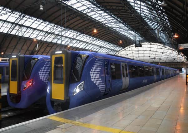 Artist impression of ScotRail's new Hitachi AT200 trains. Picture: Contributed