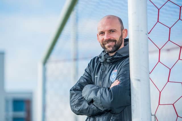 Colin Cameron coaches young players and has signed for Lochore Welfare at the age of 43. Picture: Ian Georgeson