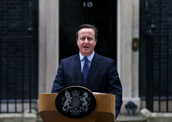 David Cameron announces the date of the EU referendum outside 10 Downing Street. Picture: Getty Images