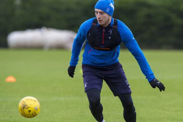 Rangers defender Danny Wilson in training. Picture: Alan Harvey/SNS