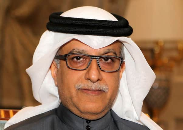 Sheikh Salman Bin Ebrahim Al Khalifa is the 
FIFA presidential frontrunner. 

 Picture: Karim Jaafar/AFP/Getty Images