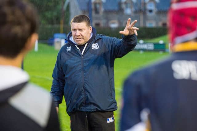 Peter Wright's Selkirk lost in the BT Cup to National League Three side GHK. Photographer Ian Georgeson