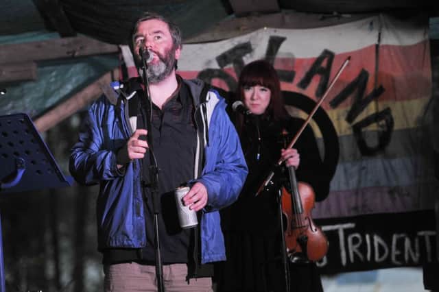 Aidan Moffats gig at Faslane Peace Camp sparked the film Where Youre Meant to Be. Picture: Phil Wilkinson