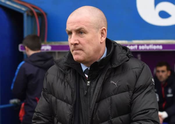 Mark Warburton watched his side struggle but ultimately take three points from their trip to Dumfries. Picture: SNS