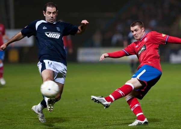 Harkins in action against Rangers back in 2009. Picture: SNS