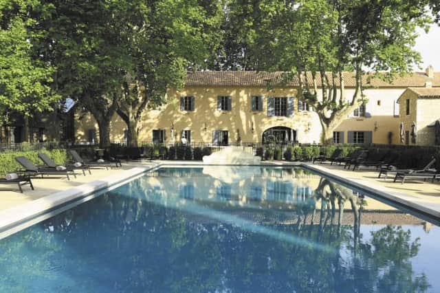 The swimming pool at Domaine de Manville