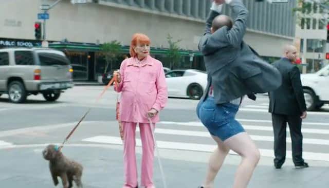 Viewers complained that the TV and internet ad featuring a man dancing in high heels and denim shorts was offensive due to its "overtly sexual content". Picture: Contributed