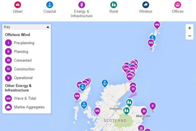 Map of Crown Assets in Scotland: Picture: Crown Estates