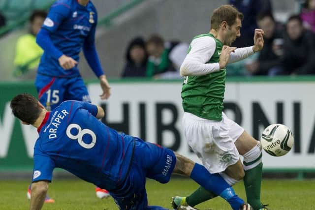 Hibs' home tie with Inverness will shown live on the Sunday at 2pm. Picture: SNS