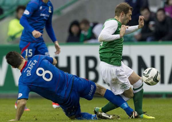 Hibs' home tie with Inverness will shown live on the Sunday at 2pm. Picture: SNS