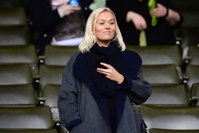 Anne Rudmose in attendance at Celtic Park during the Hoops' 3-1 win over St Johnstone last month. Picture: SNS