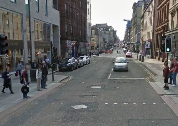 The accident took place in Bath Street at lunchtime. Picture: Google