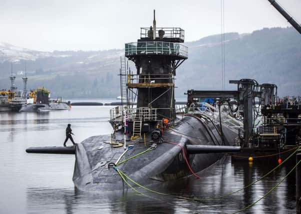 Vanguard-class submarine HMS Vigilant, one of the UK's four nuclear warhead-carrying submarines Picture: Danny Lawson/PA Wire