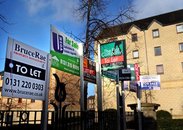 Rent prices in Edinburgh have seen an almost 10 per cent jump Picture: Jane Barlow