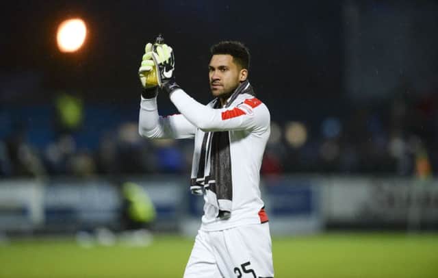 Rangers' Wes Foderingham after keeping a clean sheet at Palmerston. Picture: SNS
