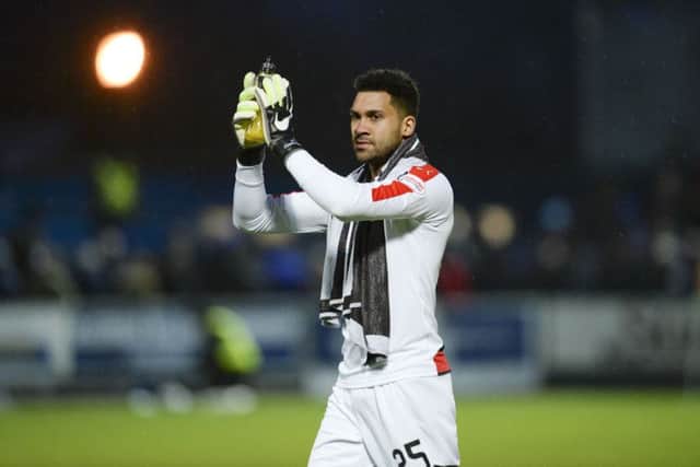 Rangers' Wes Foderingham after keeping a clean sheet at Palmerston. Picture: SNS