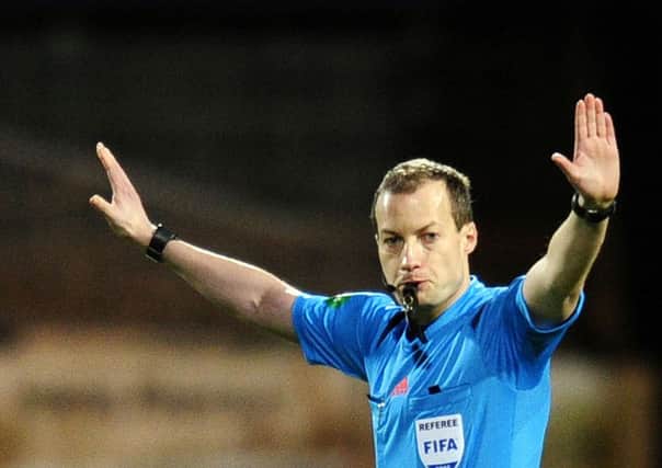Willie Collum has been demoted to Scottish football's second tier for a further two rounds of matches after high-profile blunders. Picture: Michael Gillen