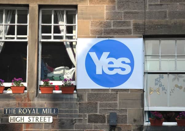 The Yes Scotland logo has now been adopted in California. Picture: Jane Barlow