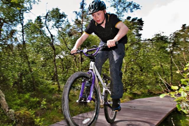 The Callendar Estate near Falkirk has easy trails leading to more challenging routes