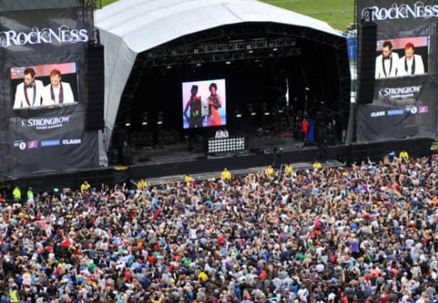 Fans attend the 2010 RockNess music festival. Picture: Jane Barlow