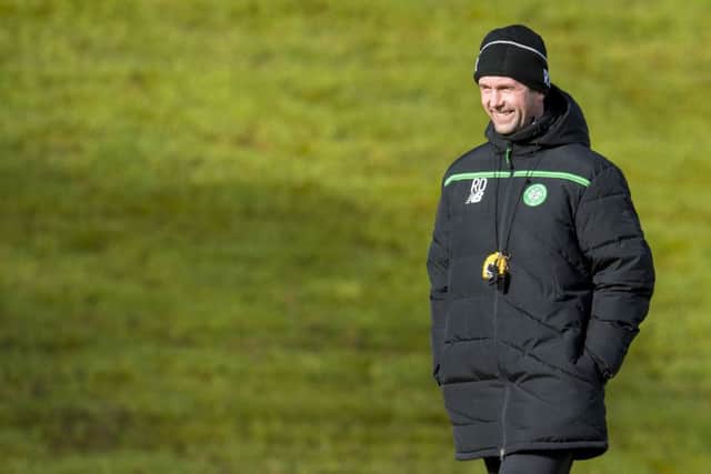 Ronny Deila says he would be happy with a plastic pitch at Celtic Park. Picture: Craig Foy/SNS