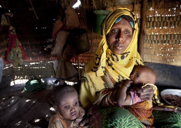 Habodo Gele and her seven children were forced to leave their home in Ethiopia in search of water. Picture: Abbie Trayler-Smith/Oxfam