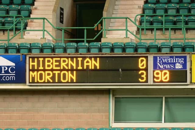 A stunning result at Easter Road last night. Picture: SNS