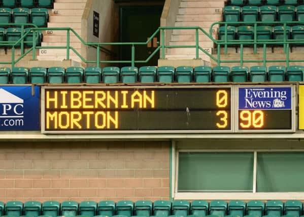 A stunning result at Easter Road last night. Picture: SNS