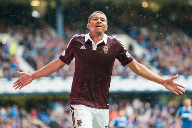 Sow was a favourite of the Hearts fans from the beginning. Picture: Ian Georgeson