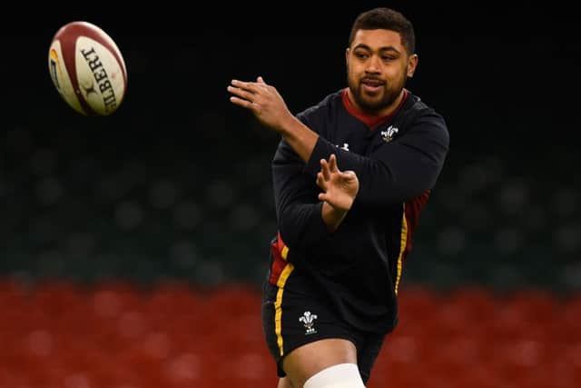 Taulupe Faletau in action during the Wales captain's run ahead of their RBS Six Nations match against France. Picture: Stu Forster/Getty