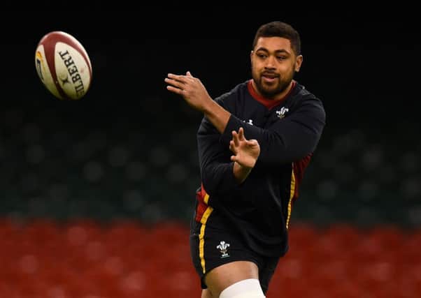 Taulupe Faletau in action during the Wales captain's run ahead of their RBS Six Nations match against France. Picture: Stu Forster/Getty