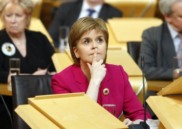 First Minister Nicola Sturgeon told MSPs that the agreement was in the best interests of both Scotland and the UK. Picture: Andrew Cowan/Scottish Parliament