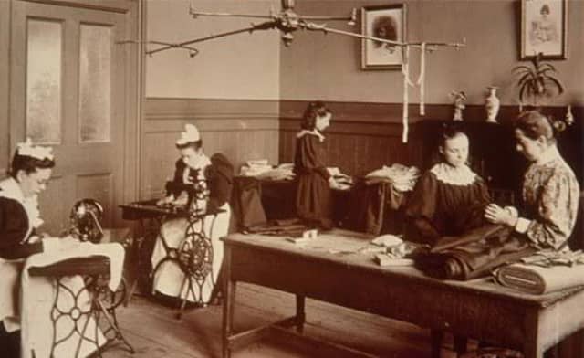 Picture: Dean orphanage sewing room