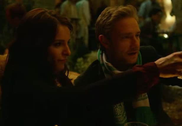 Martin Freeman, wearing what looks certain to be a Celtic scarf. Picture: YouTube