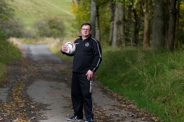 Robert Gillan, a youth football coach, is behind plans to revive football in Bill Shankly's home village. Picture: John Devlin