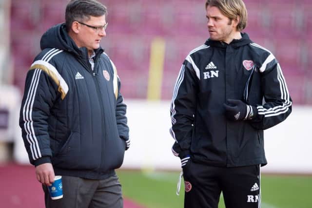 Hearts director of football Craig Levein has urged fans to get behind head coach Robbie Neilson. Picture: Rob Casey/SNS
