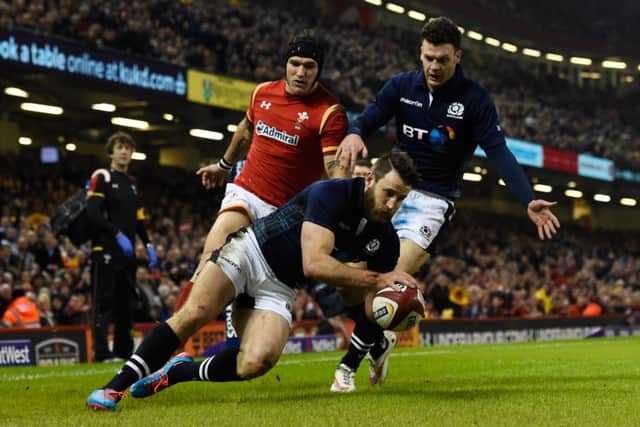 There was a lot to like about Scotland's performance in Cardiff, including Tommy Seymour's first-half try.  Picture: Stu Forster/Getty Images