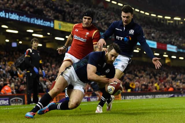 There was a lot to like about Scotland's performance in Cardiff, including Tommy Seymour's first-half try.  Picture: Stu Forster/Getty Images