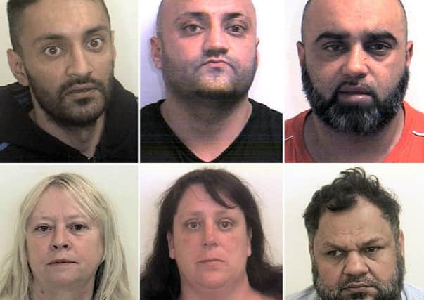 The convicted Rotherham sex abusers. Picture: PA