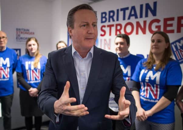 David Cameron said the referendum decision would be final. Picture: PA