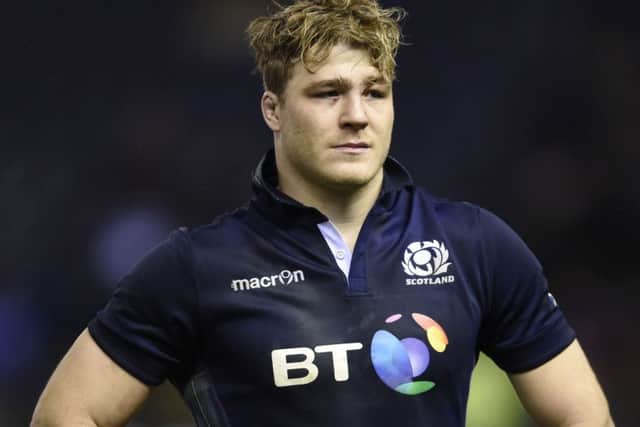 David Denton has been forced to withdraw from Scotland's starting XV.
Picture: Ian Rutherford