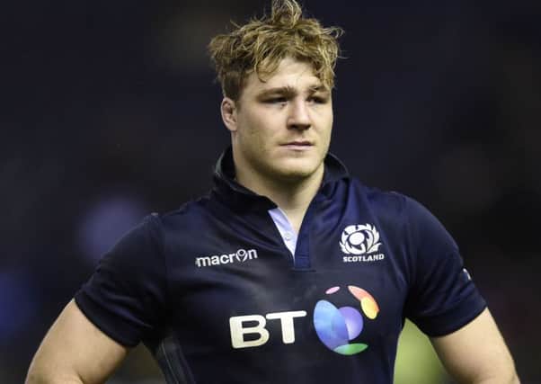 David Denton has been forced to withdraw from Scotland's starting XV. 

Picture: Ian Rutherford