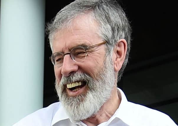 Gerry Adams said Sinn Fein will not betray our electorate. Picture: Getty