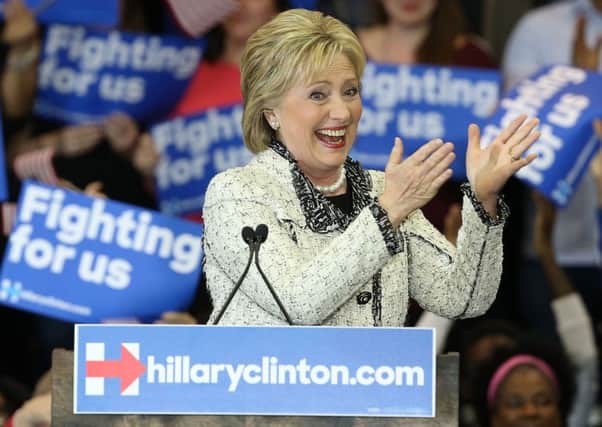 Hillary Clinton thanks supporters at an event in Columbia, South Carolina. She won the state with ease from rival Bernie Sanders. Picture: Getty