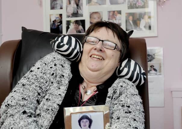 Heather Taylor, an MS sufferer, was offered respite care in an OAP home but ended up helping the elderly, she's since been moved to a specialist Sue Ryder care home. Picture: Colin Hattersley