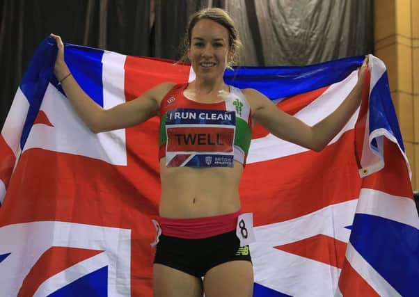 Steph Twell celebrates the win in Sheffield that secured her inclusion in the GB team for Portland. Picture: Getty